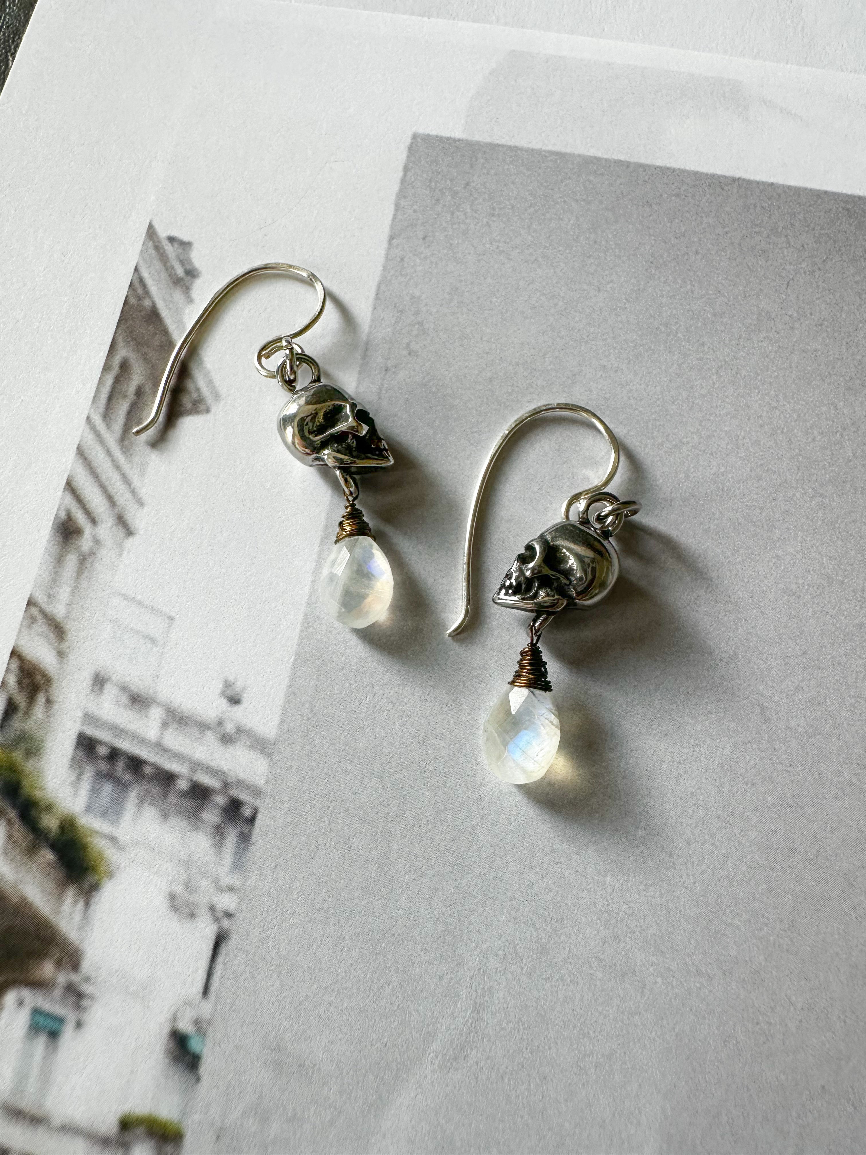 Skull & Gem Earrings