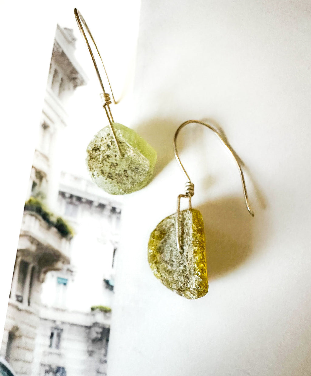 Echos in Green Earrings