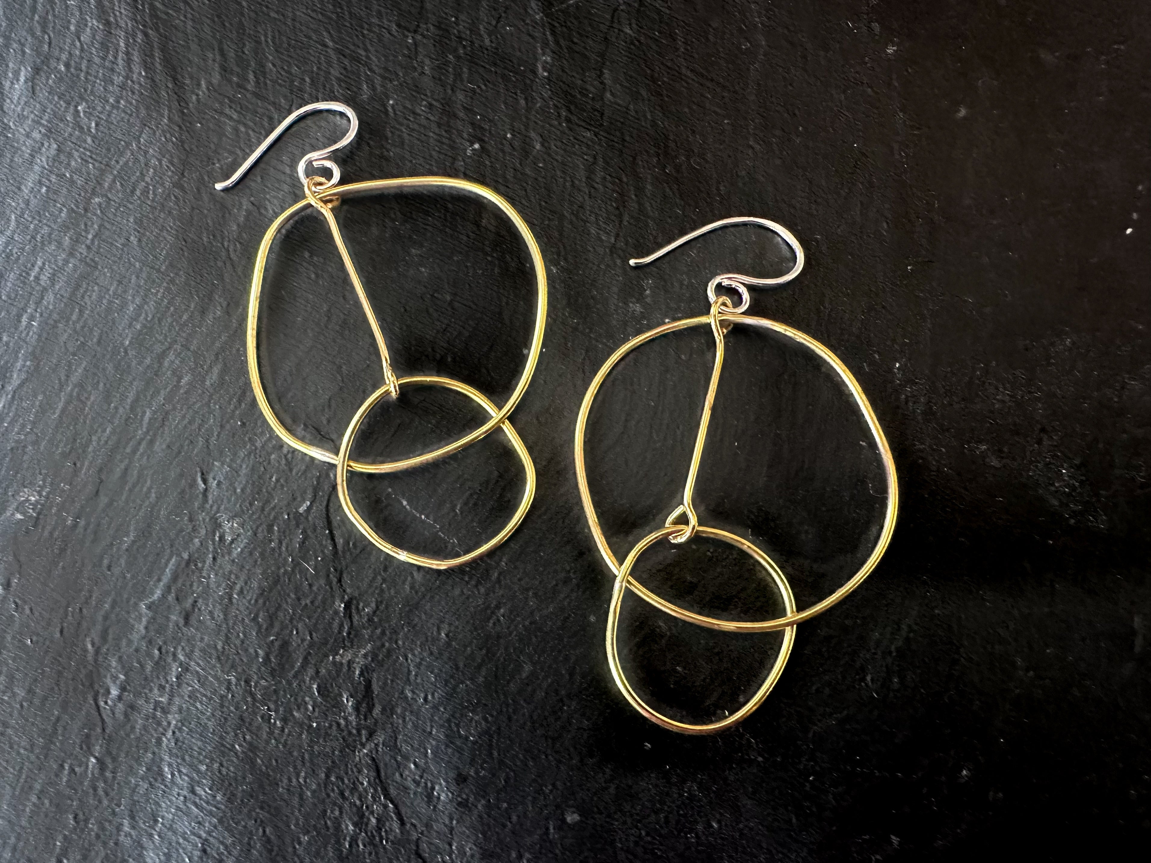 Calder Hoops- brass edition