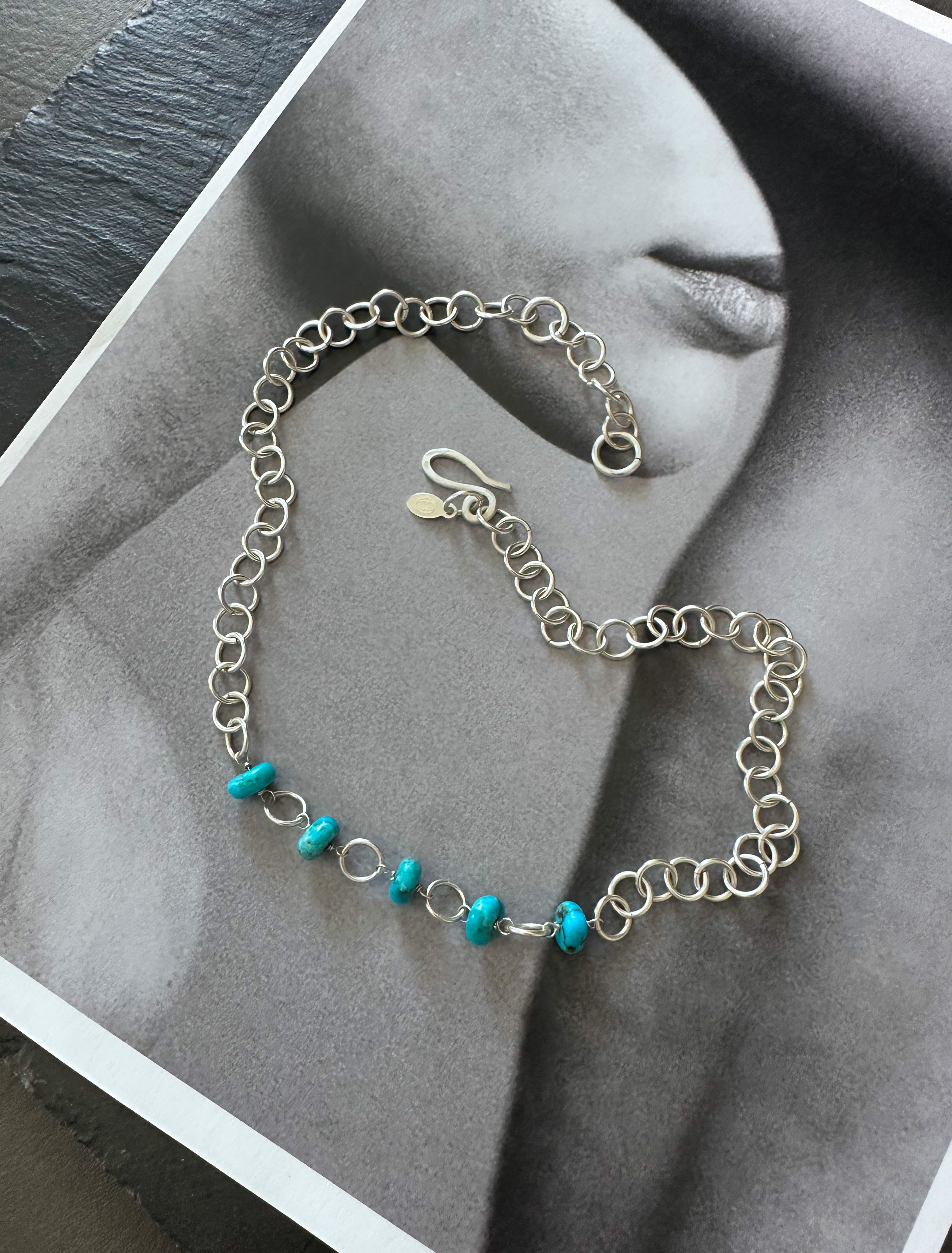 Azure Line Necklace