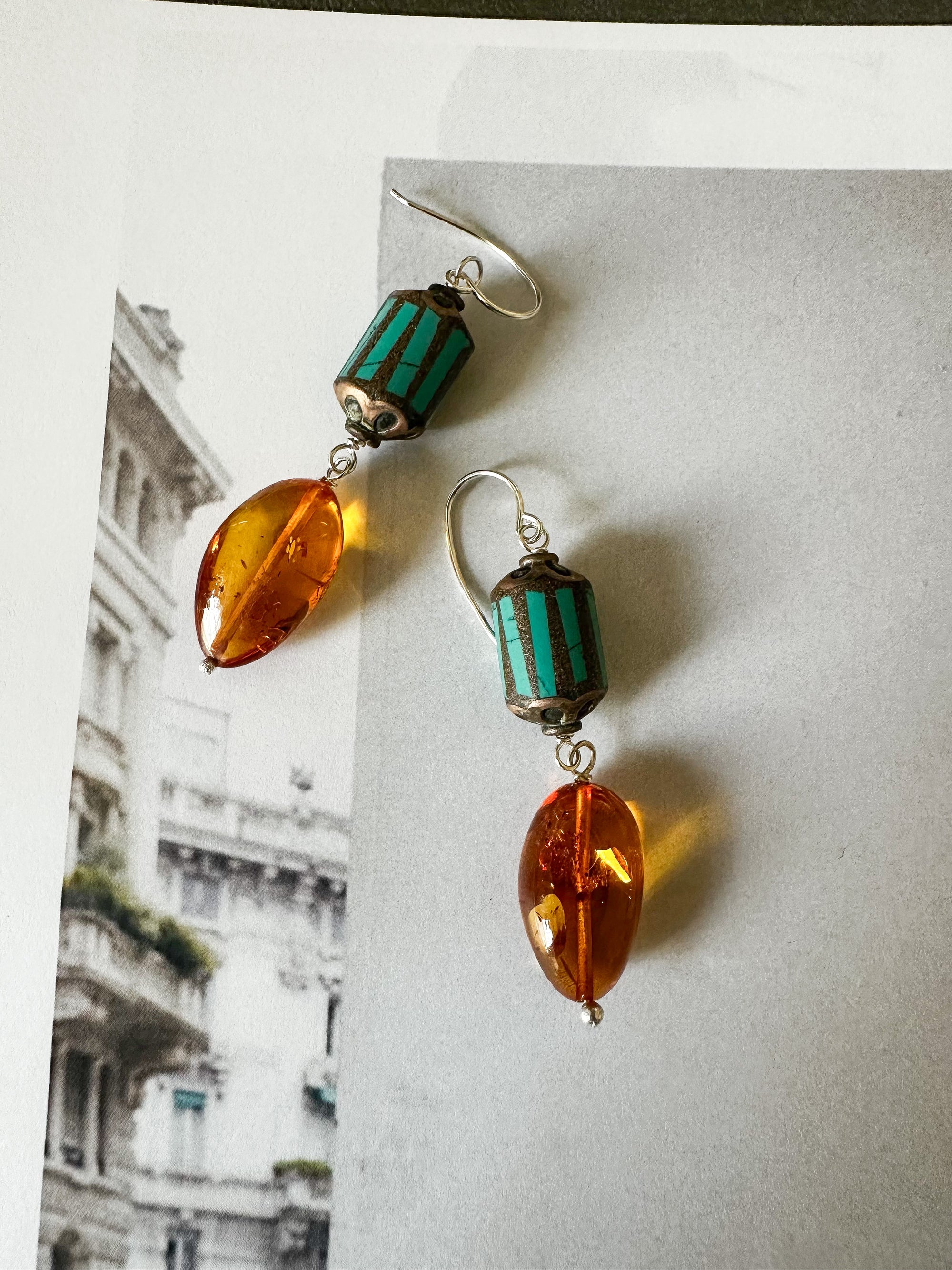 Passport Earrings
