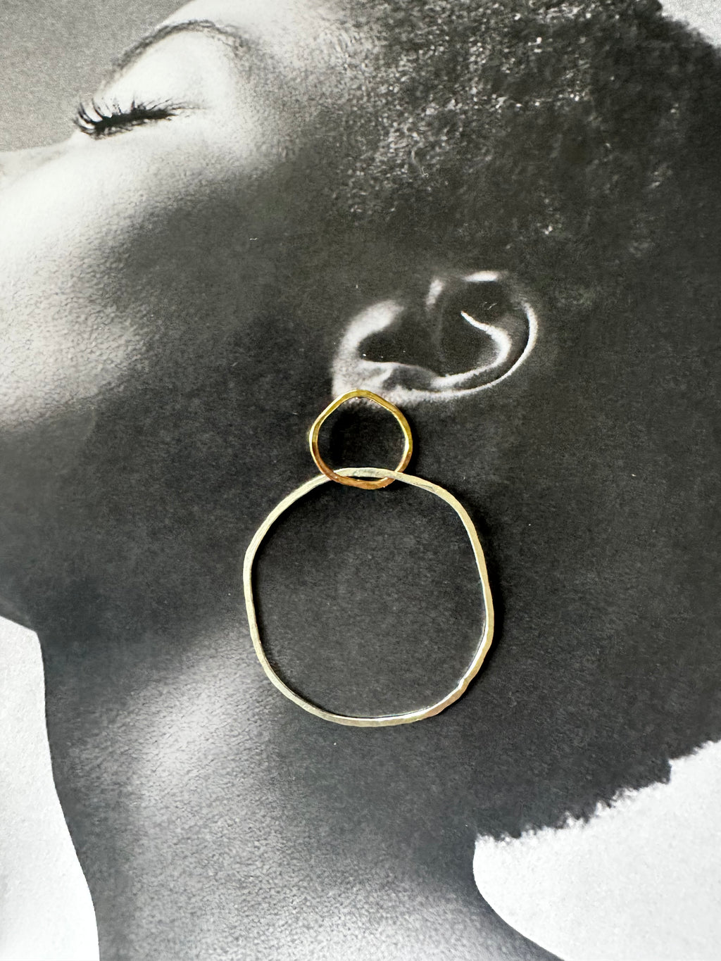 Barcelona Hoops -Sterling & Gold