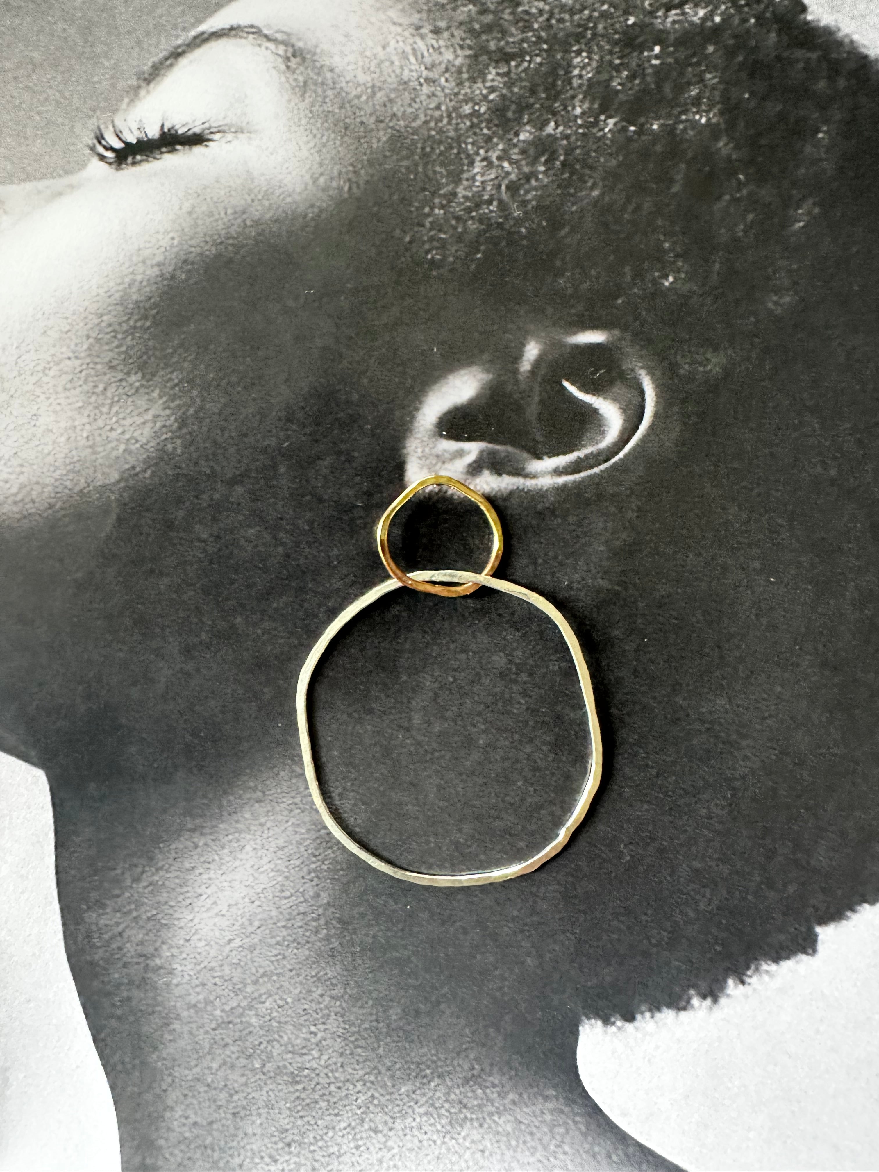 Barcelona Hoops -Sterling & Gold