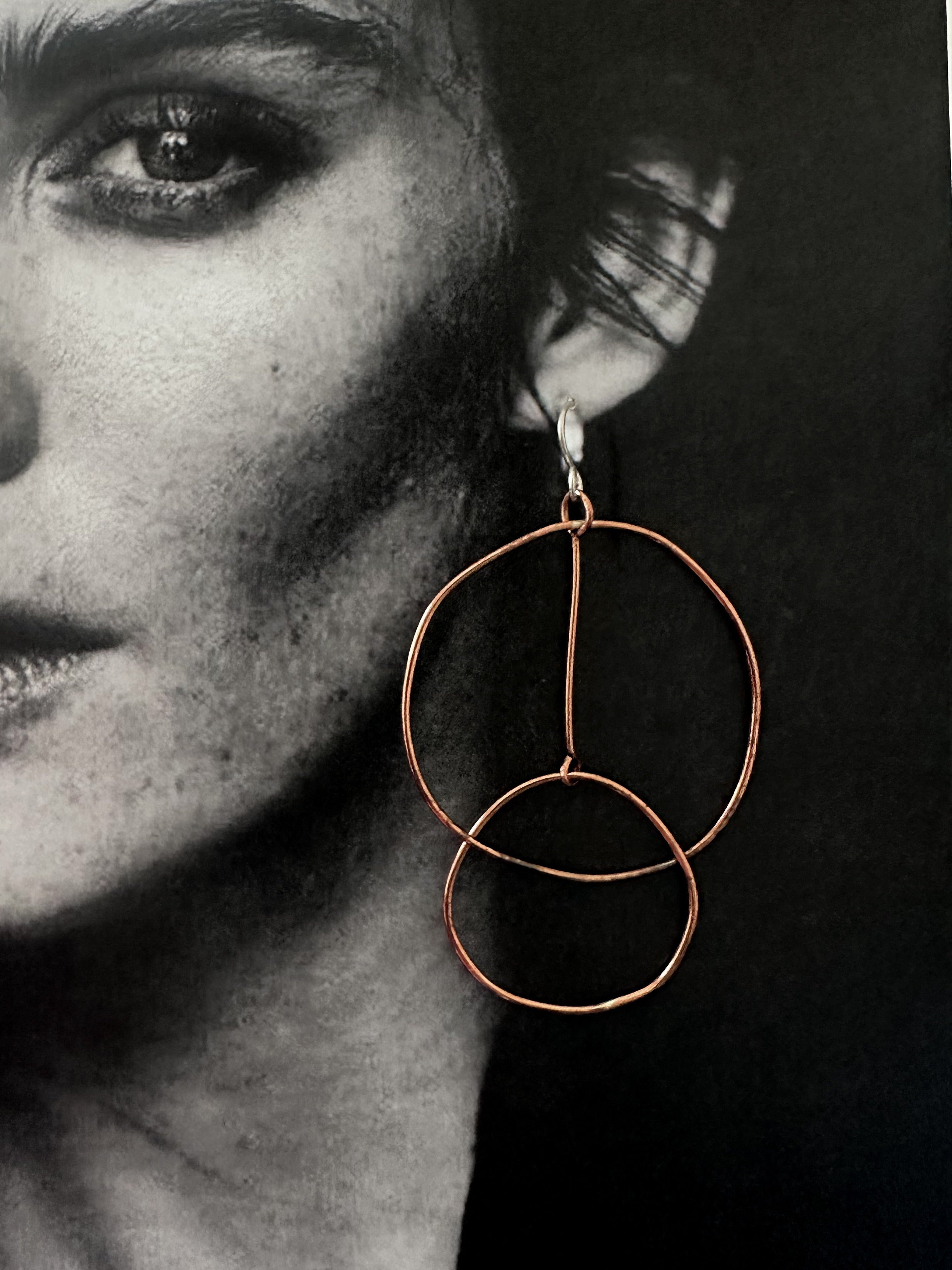 Calder Hoops- copper edition