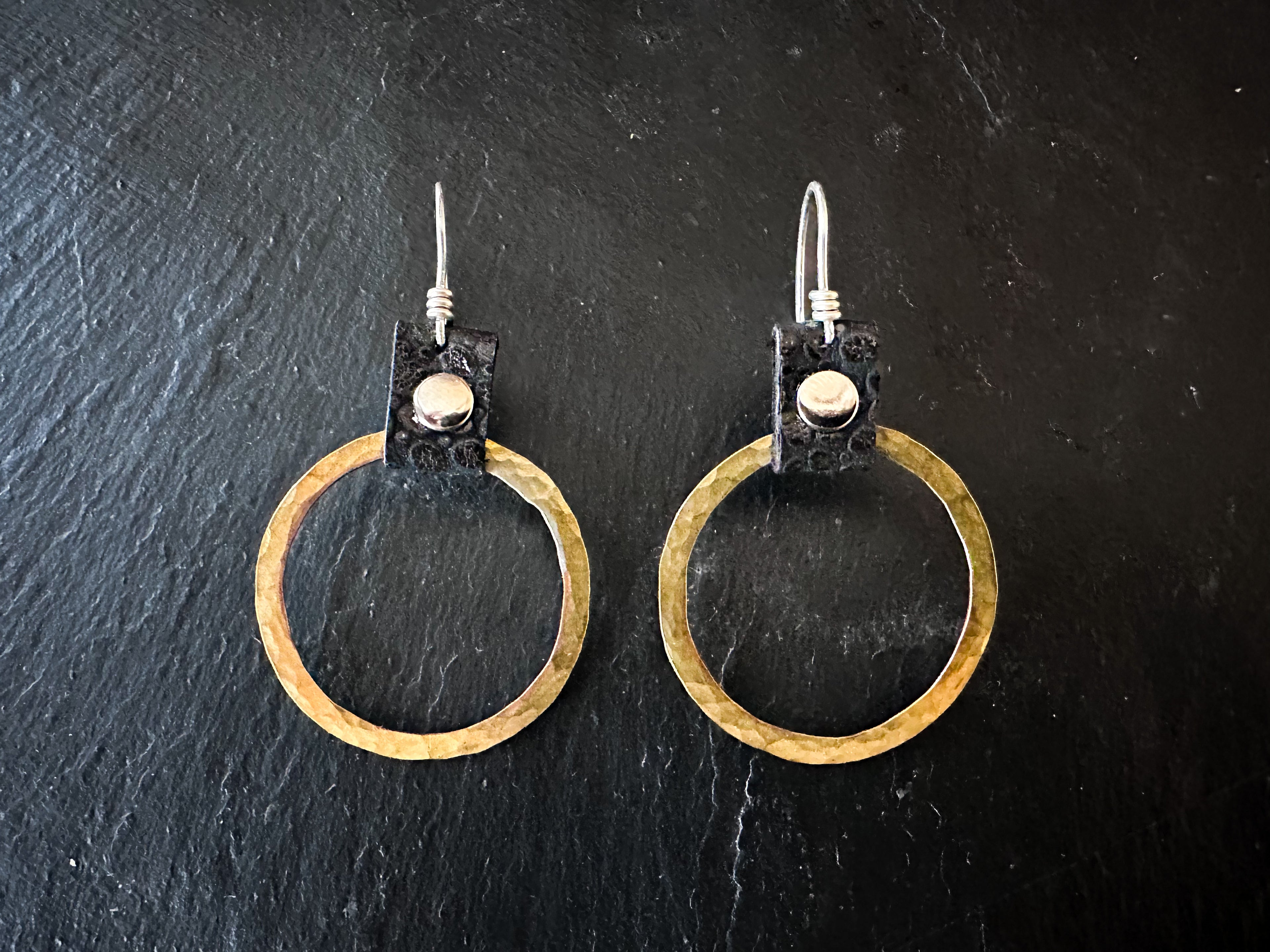 Take the Lead Earrings- Brass Edition