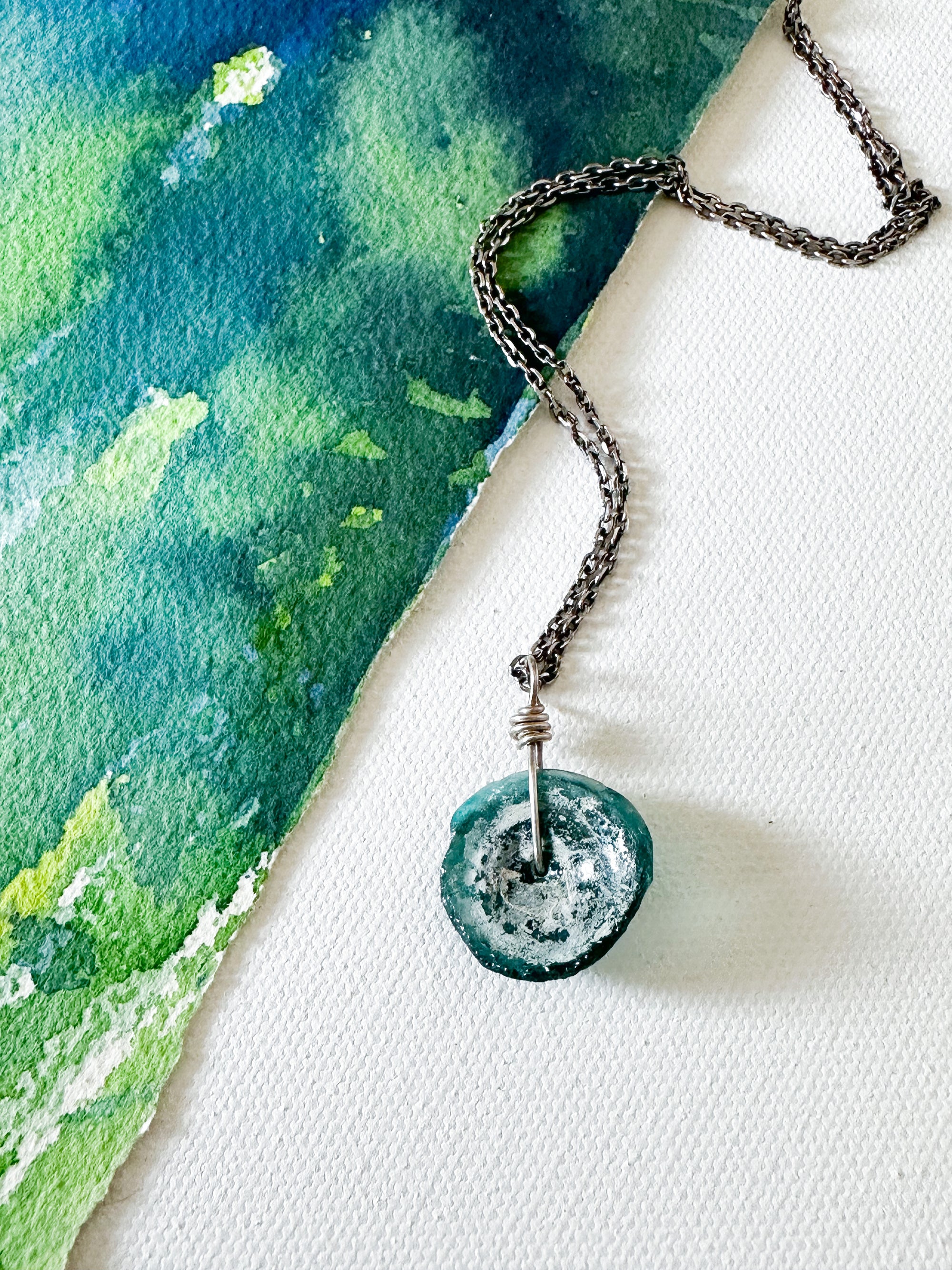 Ancient Roman Glass Necklace