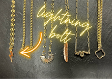 Load image into Gallery viewer, Lightning Bolt Necklace-gold-filled