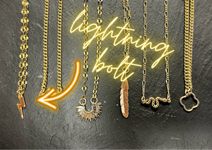 Lightning Bolt Necklace-gold-filled