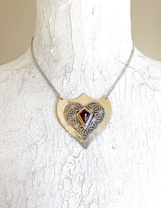ObscurO Shield in Garnet- "Heart"