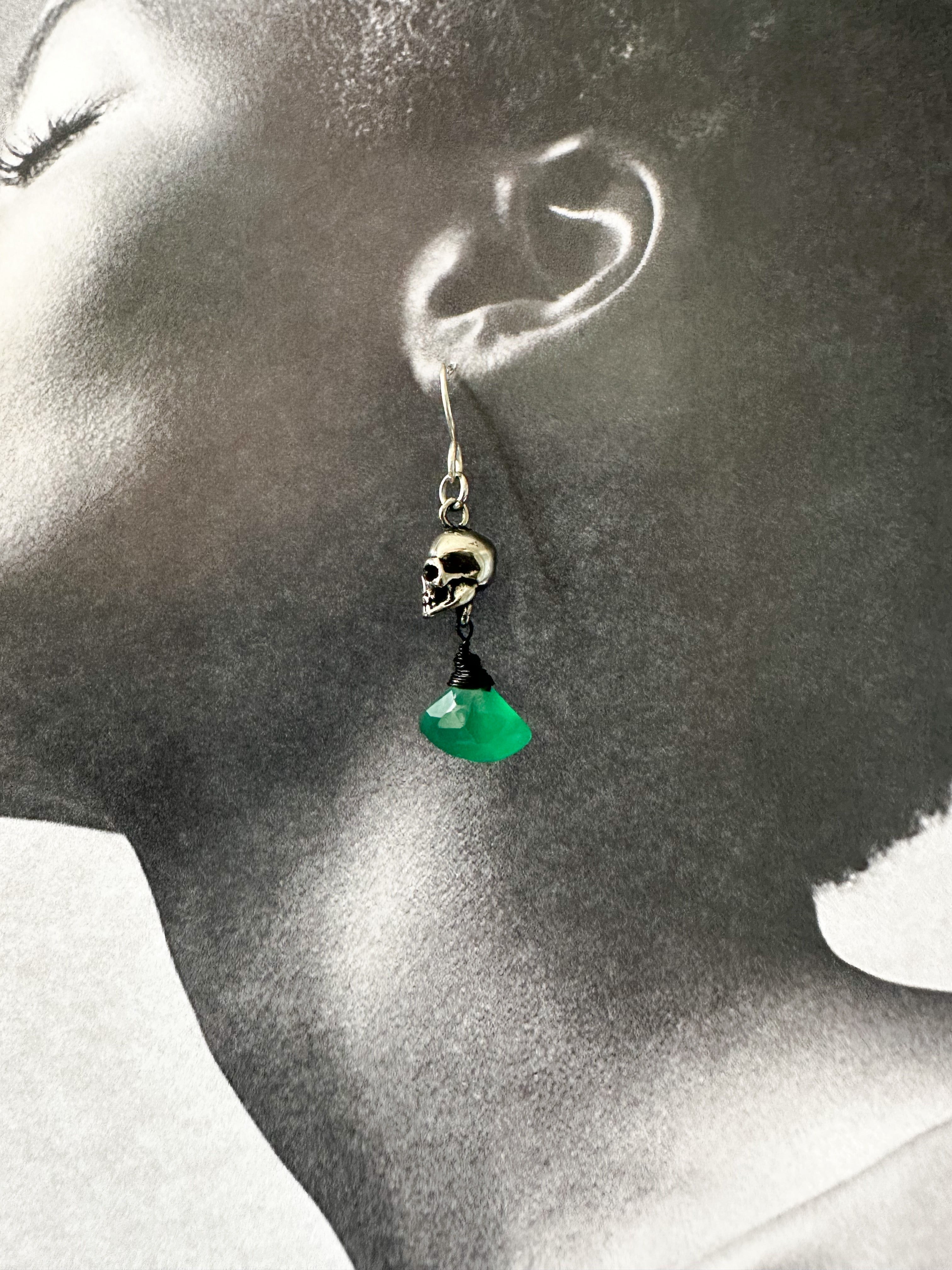 Skull & Gem Earrings