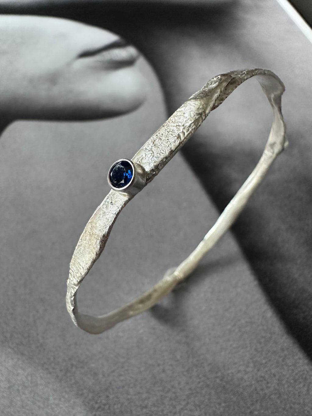 Distilled Rotation Bangle (with midnight blue spinal)