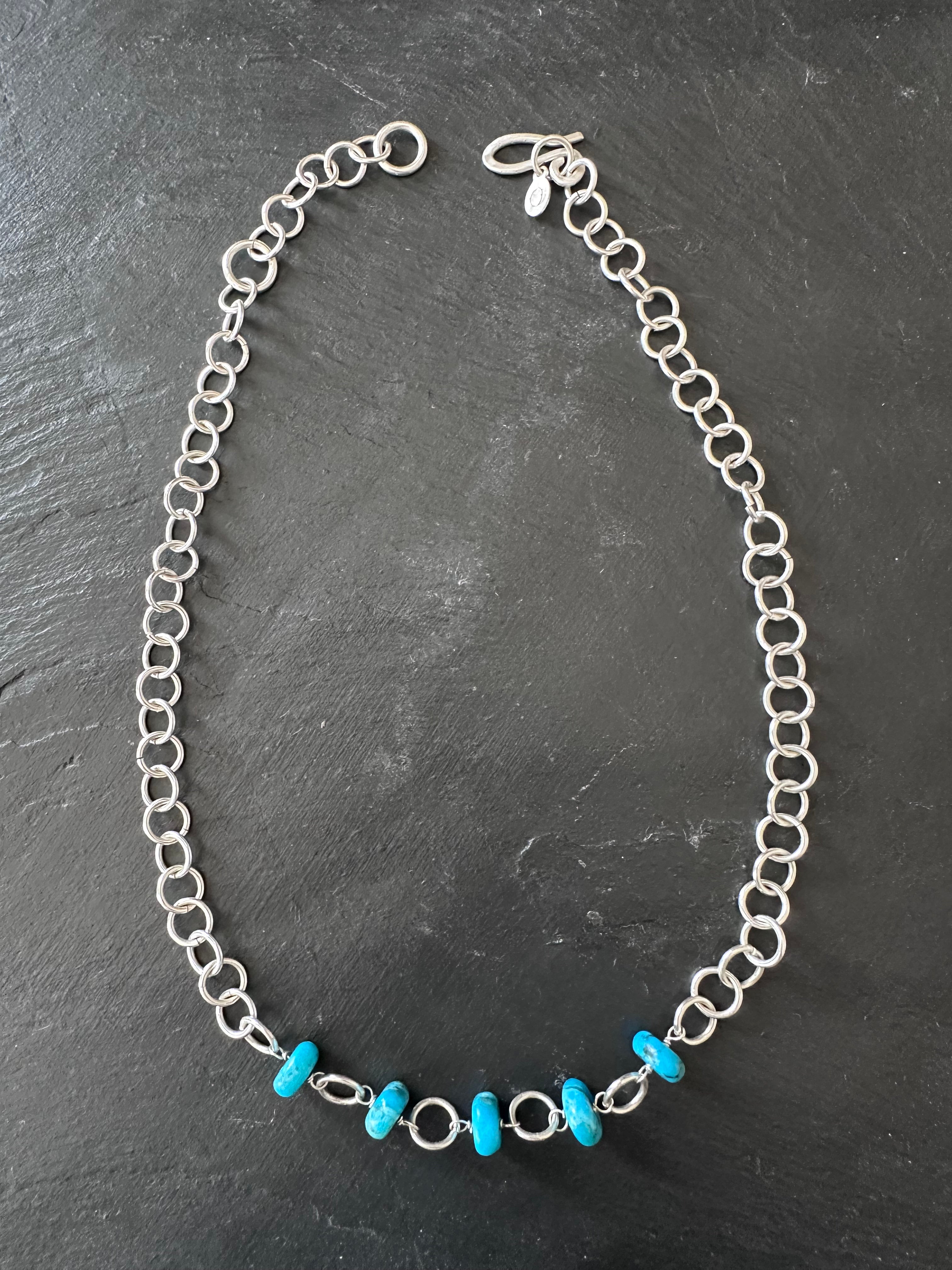 Azure Line Necklace