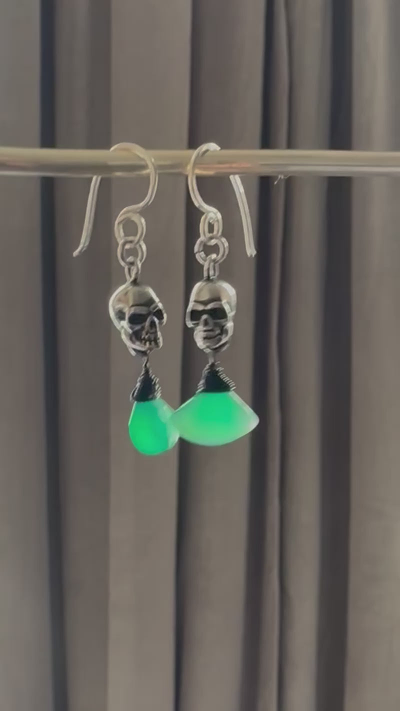 Skull & Gem Earrings