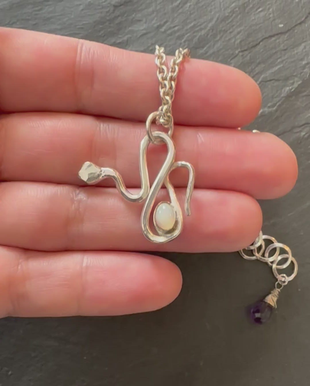 Sideways Serpent Necklace