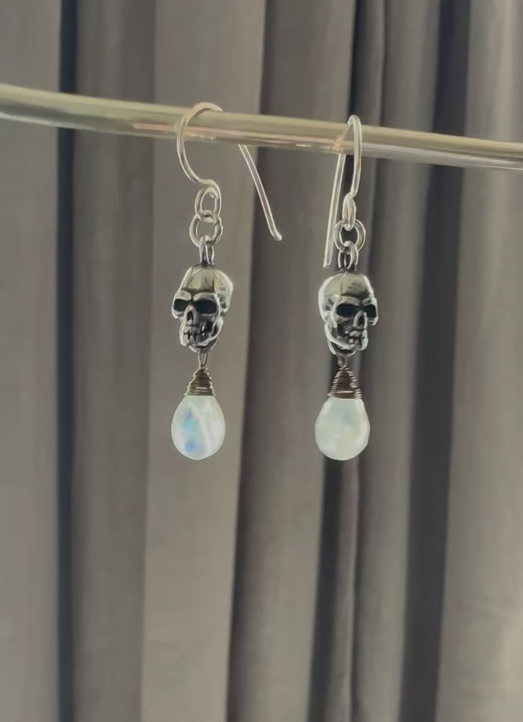 Skull & Gem Earrings