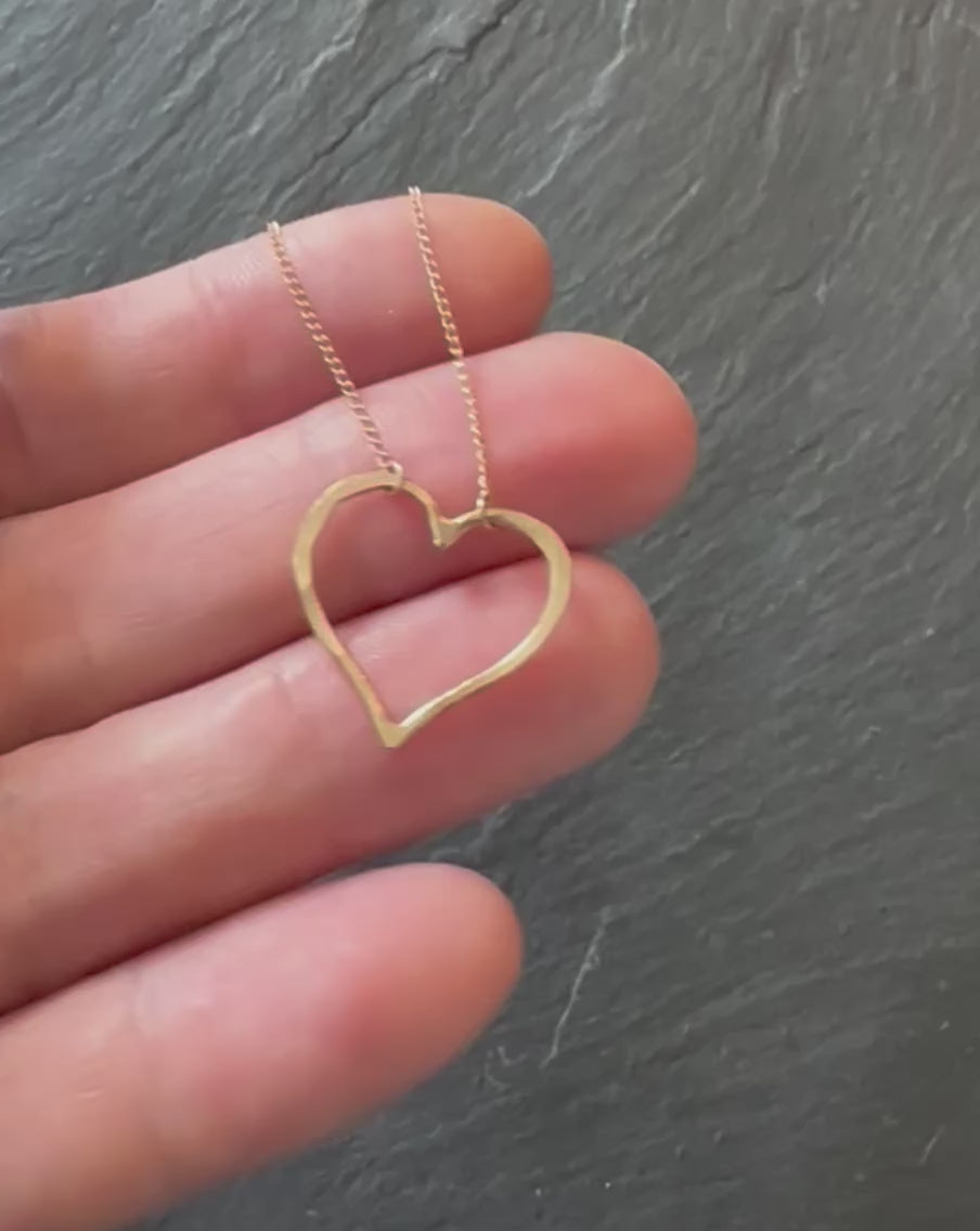Golden Heart Necklace- small