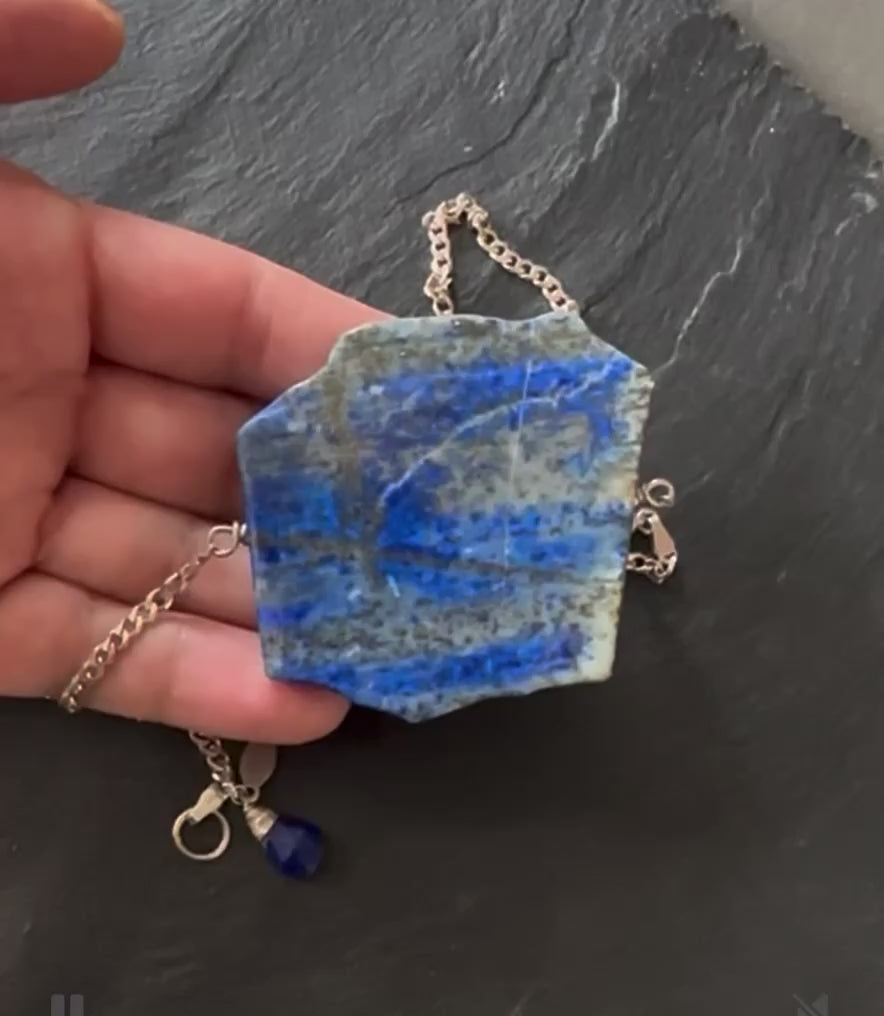 Lapis Slab Necklace