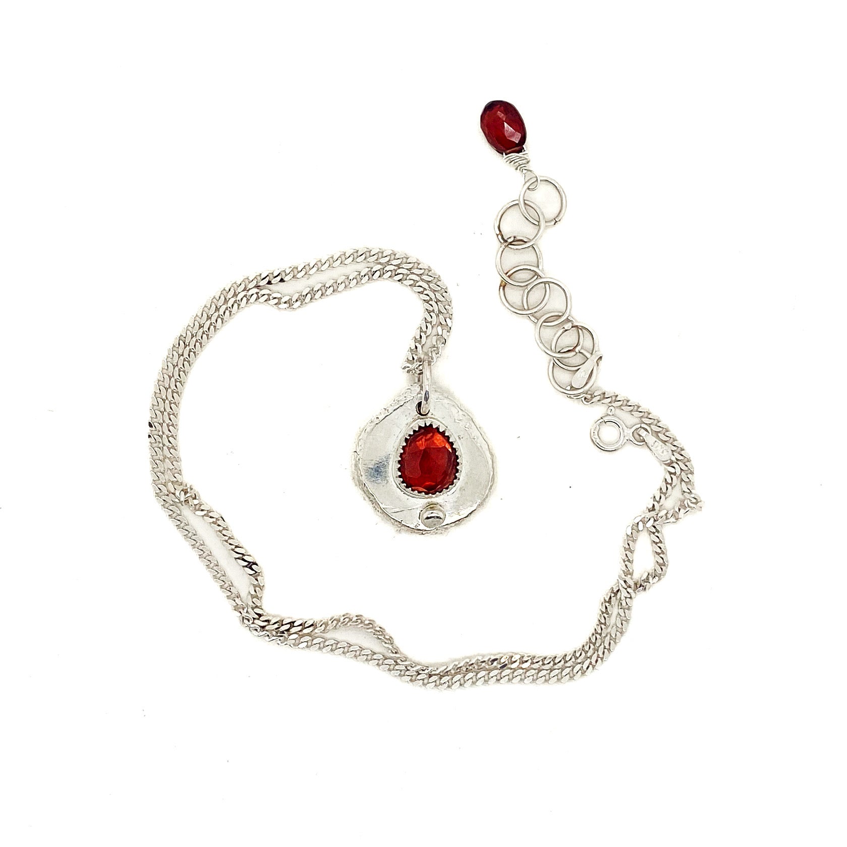 GemRock Amulet Necklace in Garnet