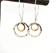 Load image into Gallery viewer, Obscuro Jewelry - Sterling silver and gold earrings
