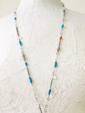 Load image into Gallery viewer, Obscuro Jewelry -sterling silver, turquoise, quartz, glass beads