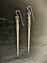 Load image into Gallery viewer, The Devil&#39;s Sea- Earrings - Obscuro Jewelry - sterling silver 