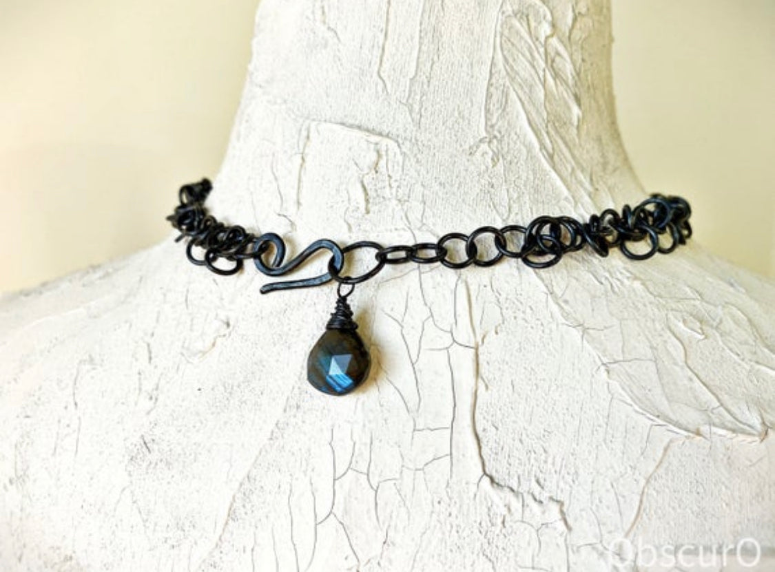 Obscuro Jewelry - oxidized silver chain