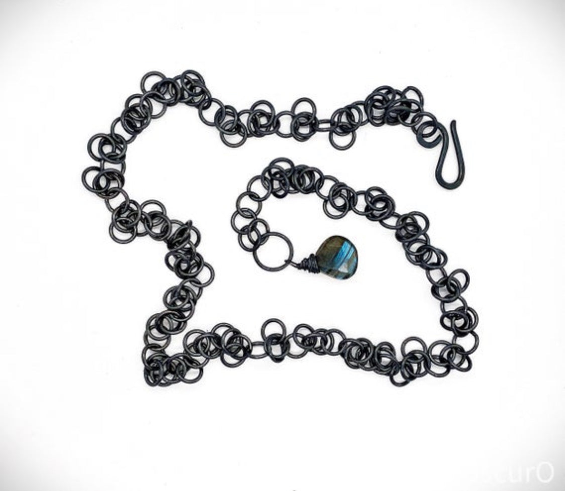 Obscuro Jewelry - oxidized silver chain