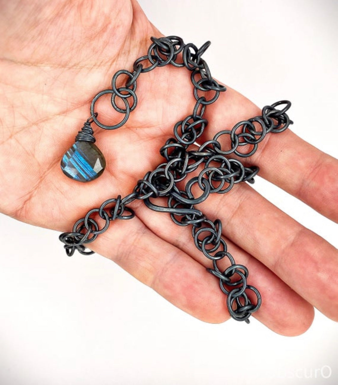 Obscuro Jewelry - oxidized silver chain