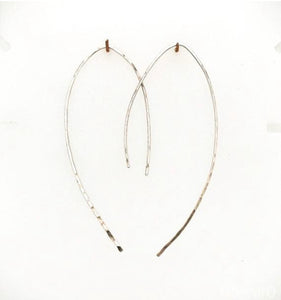 Wishbone Earrings (sterling) - Obscuro Jewelry - sterling silver