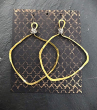 Load image into Gallery viewer, Veruschka Hoops (brass, large) - Obscuro Jewelry