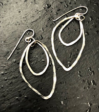 Load image into Gallery viewer, Obscuro Jewelry - Sterling Silver Hammered Hoops