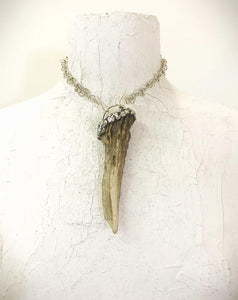 Roam Pendant - Obscuro Jewelry - sterling silver and antler