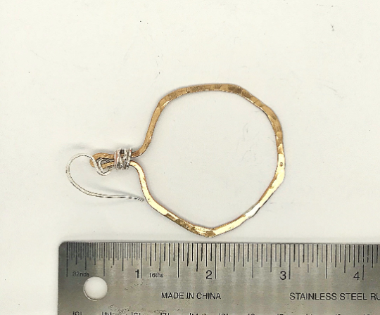 Veruschka Hoops (brass, medium) Obscuro Jewelry