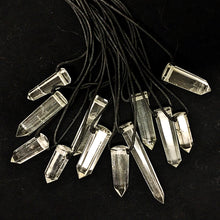 Load image into Gallery viewer, Obscuro Jewelry - faceted Quartz Crystal Points necklace