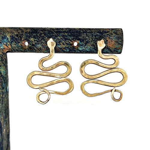 Coiled Serpent Earrings - Obscuro Jewelry
