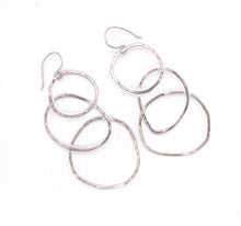 Load image into Gallery viewer, Tri-Circle Earrings - Obscuro Jewelry - Sterling silver
