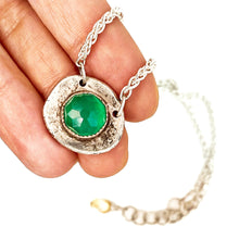 Load image into Gallery viewer, GemRock Amulet Necklace in Green Onyx
