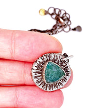 Load image into Gallery viewer, GemRock Amulet Necklace in Ocean Blue Tourmaline