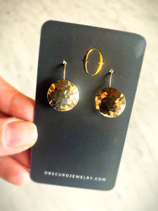 Gold Disk Earrings
