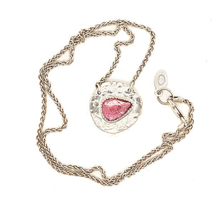 GemRock Amulet Necklace in Pink Tourmaline