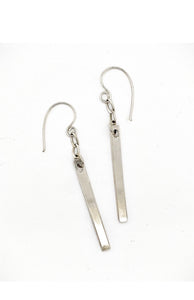 Swinging Bar Earrings - Obscuro Jewelry - Sterling silver bar