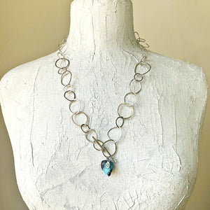 Arpeggio Necklace - Obscuro Jewelry - Sterling silver Handmade smooth links