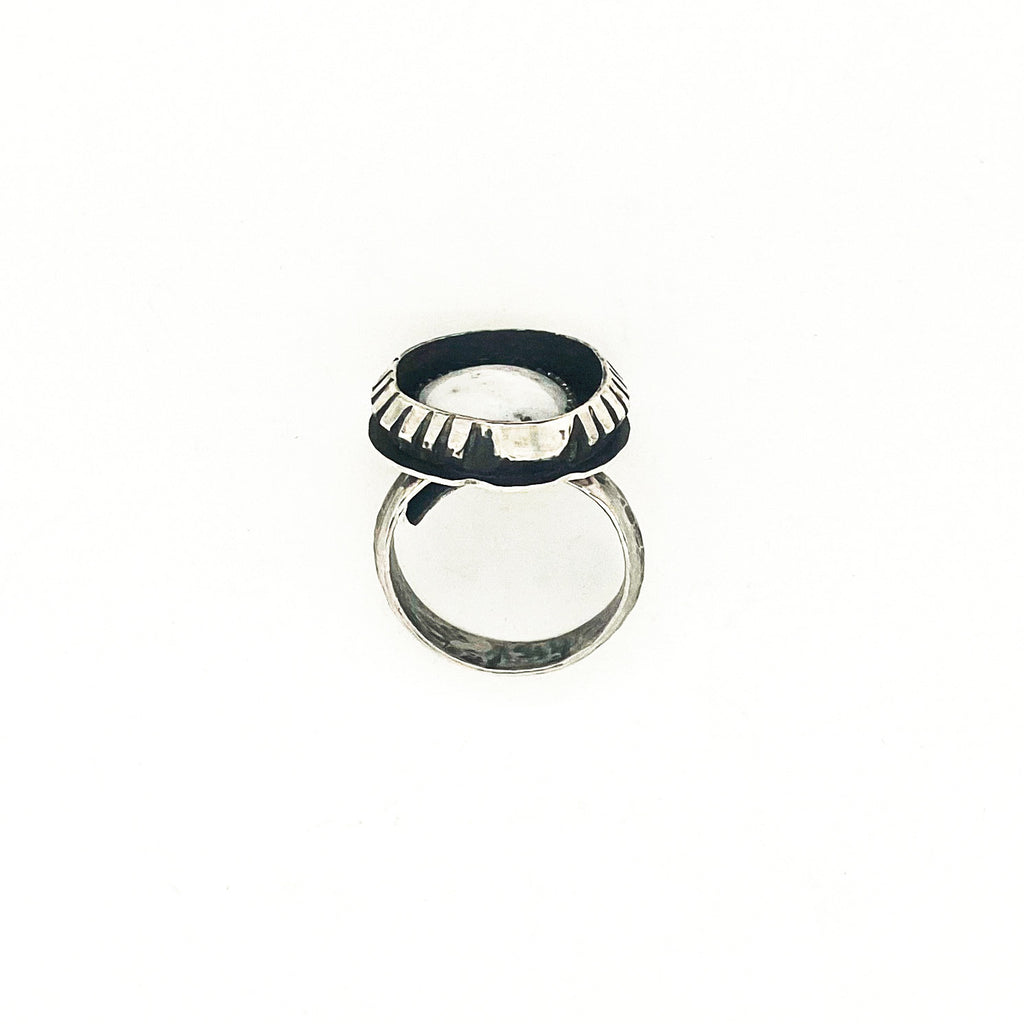 Obscuro Jewelry - White Buffalo Stone Ring