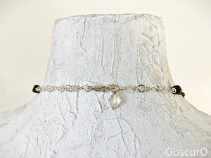 Park Slope Necklace - Obscuro Jewelry - sterling silver and bronze chain